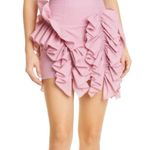 NWOT Aknvas Eliz Ruffle Pink Mini Skirt in Dust Pink 4 Photo 8