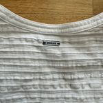 prAna  Tunic Sleeveless Button Up Organic Cotton White V-Neck Relaxed‎ Size S Photo 7