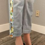 Anthropologie  Dye Ombre Johanna Jeans Sky Blue White Crop floral print sz30 #167 Photo 2