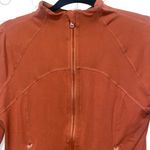 Rae Mode Rust Orange Zip Up Athletic Jacket Women Medium Workout Yoga Activewear Photo 4