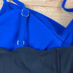 Aqua Green  Women's Blue and Black One Piece Swimsuit - Size Medium - NWT Photo 8
