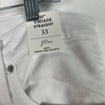 J.Crew NWT 10" Vintage Slim-Straight Jean in White Button Fly Size 33 NEW Photo 3