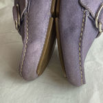 Prada Authentic Women’s Lilac Suede Loafers Size 37.5 Photo 9