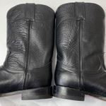 Dan Post  black leather pull on boots size 8.5 Photo 4