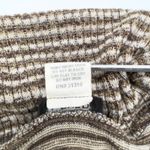 A Byer Vintage‎  Womens Sweater Small Striped Metallic Cowl Neck Y2K Photo 6