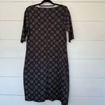 Fair Indigo Women’s Large Navy Patterned 100% Pima Cotton Dress Photo 2