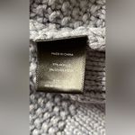 Vera Wang Simply Vera  Charcoal Cable Knit Sweater Photo 4