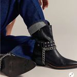 Free People  Aiden Western Chain Moto Cowboy Boots- 8 Photo 1