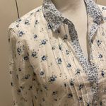 Abercrombie & Fitch blue floral long sleeve top medium #86 Photo 1