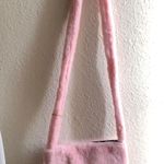 pink furry crossbody tote bag purse Photo 0