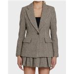 Amanda Uprichard Amanda Uprichard Aldridge Houndstooth Blazer Size Medium Photo 2