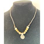 Handmade  Bohemian Style Wood & Metal Beaded Necklace With Adjustable Chain A464 Photo 1