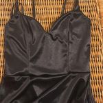 Windsor Black Satin Small Fitted Dress Photo 1