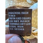 J. McLaughlin Shirt Women Small Tan White Dotted Collard Button Down Preppy Photo 8