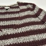 Hinge  Striped Wool Blend V-Neck Sweater Small Photo 3