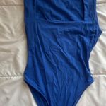 ZARA Blue  Square Neck Bodysuit Photo 0