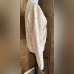 DEX Eyelet Pale Pink zipper jacket. Size M Photo 3