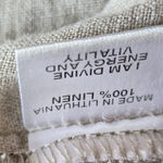 Flax  Linen Crop Pull on Pants Size 1X Lagenlook boho Photo 9