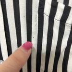 Jane and Delancey Women Top 2X Black White Striped Button Back Indie Sleaze Rock Photo 6