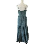 Lulus  Simpler Times Sage Green Floral Print Tiered Maxi Dress Smocked Size M Photo 5