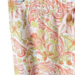 J.Crew  Retro Paisley Print Drawstring Cropped Pajama Pants 100% Viscose Small Photo 3
