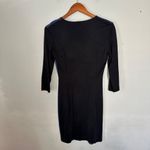 Roberto Cavalli Just Cavalli Orchid Floral 3/4 Sleeves Black Dress 44/8 Photo 1