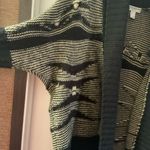 Forever 21  Black/Tan Knit elbow sleeve cardigan S Photo 4