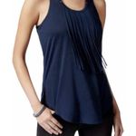 Jessica Simpson  Western Shirt Fringe Blue Festival Racerback S Photo 1
