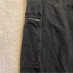 Forever 21 Premium Denim Black High-Rise Cargo wide leg Jeans Size Large Photo 7