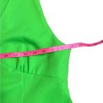 60s Vintage Handmade Lime Green Wide Leg Flare Jumpsuit Medium Photo 6