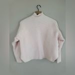 Michelle Mason  Pink Fuzzy Mock Neck Cropped Sweater size Small $388 Photo 5