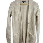 Banana Republic  Oversized Cable Knit Wool/Alpaca Blend Cardigan in Beige Size S Photo 6