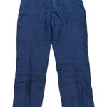 Lilly Pulitzer Breeta Linen Trousers True Navy Size 16 Style #013056 NWT Photo 0