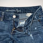 American Eagle  rip jean shorts pockets 4 daisy dukes cut off raw hem distressed Photo 3