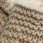 EXPRESS  Hand Knit Scarf length 86” wide 9” brand new so beautiful Photo 5