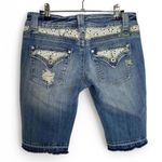 Miss Me  distressed denim capri shorts with lace detail #y2k #distresseddenim Photo 4