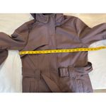 Gerry Softshell Belted Jacket Womens S Removable Hood Warm Faux Fur Coat Red Photo 9