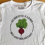 The Office âShrute Farms Bed + Breakfastâ Fitted Tee, White, Black, Size XS White Photo 3