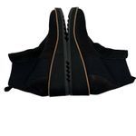 Eileen Fisher Lilou Nubuck Stretch Knit Black Ankle Boot 2” Wedge Chelsea 7.5 Photo 5