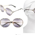 Gucci 59mm Round Sunglasses in Gold/Brown Gradient Photo 1