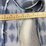 Free People We The Free Jacket Womens Small Blue Tie Dye Hoodie Button Front Photo 6