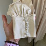 Joyfunear Pleated Long Sleeve Gown Medium Renaissance Pastel Pink Maxi‎ Dress Photo 3