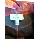 Joie NWT  Burgundy Faux Leather Pant - Size 6 Photo 3
