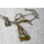 J.Crew  Sea Spray Fade Tassel Gold Tone Classic Casual 34" Y- Necklace Photo 3