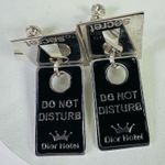 Christian Dior Christian Dior Secret Hotel Screw Back Silver Tone Vintage Earrings Non-Pierced Photo 0