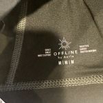 Aerie NWT Offline by  Black with Gray Stitching Goals Padded Sports Bra - Size: M Photo 1