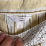 LC Lauren Conrad Lauren Conrad Size Large Top Peasant Milk Maid Prairie Netural Square Neck Boho Photo 7