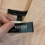 White House | Black Market WHBM NWT ribbed mock neck cashmere blend long sleeve color Heather rose smoke XL Photo 4