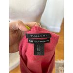Tahari  Hot Pink Cashmere Crewneck Long Sleeve Sweater Photo 1