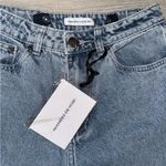 Maniere De Voir  Blue Straight Leg Jeans with Button Detail Photo 2